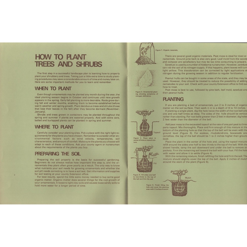 Care and Maintenance of Ornamentals Auburn University Circular ANR-162 Booklet - Picture 3 of 3